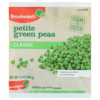 Brookshire's Green Peas, Petite, Classic - 12 Ounce 