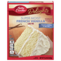 Betty Crocker Cake Mix, French Vanilla, Super Moist