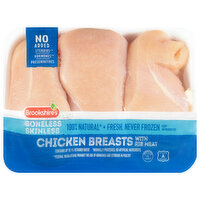 Brookshire's Chicken Breasts with Rib Meat, Boneless, Skinless - 2.5 Pound 