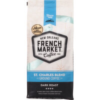 French Market Coffee, Ground, Dark Roast, St. Charles Blend