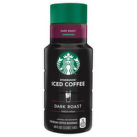 Starbucks Iced Coffee, Dark Roast, Unsweetened - 48 Fluid ounce 