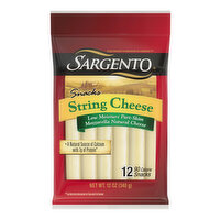 Sargento String Cheese, Mozarella - 12 Each 