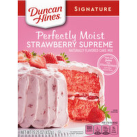 Duncan Hines Cake Mix, Strawberry Supreme, Perfectly Moist - 15.25 Ounce 