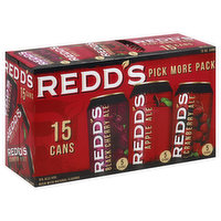 Redd's Beer, Ale, Black Cherry, Apple, Cranberry, Pick More Pack - 15 Each 