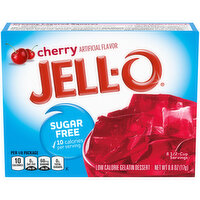 Jell-o Sugar Free Cherry Gelatin Mix - 0.6 Ounce 