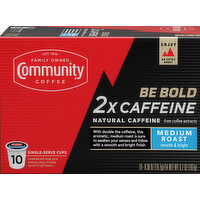 Community 2x Caffeine Medium Roast Coffee Single-Serve Cups - 3.7 Ounce 