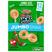 Apple Jacks Cereal, Jumbo Snax, 12 Packs