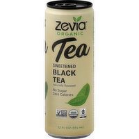 Zevia Black Tea, Organic, Sweetened - 12 Ounce