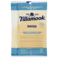 Tillamook Cheese Slices, Swiss - 9 Each 