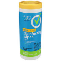 Simply Done Disinfecting Wipes, Lemon - 17 Ounce 