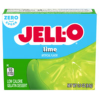 Jell-O Gelatin Dessert, Low Calorie, Lime - 0.3 Ounce 