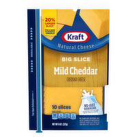 Kraft Cheese Slices, Mild Cheddar, Big