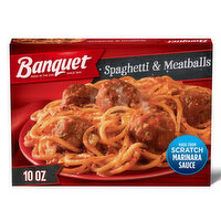 Banquet Classic Spaghetti and Meatballs, Frozen Meal