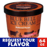 Blue Bell Brown Rim Ice Cream Half Gallon, Assorted Flavors - 0.5 Gallon 