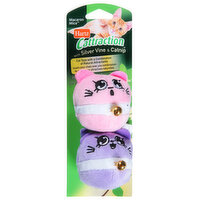 Hartz Cat Toys, Macaron Mice, With Silver Vine & Catnip - 2 Each