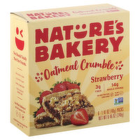 Nature's Bakery Oatmeal Crumble, Strawberry, 6 Pack - 6 Each 