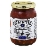 Clint's Salsa, Texas, Black Bean & Corn - 16 Ounce 
