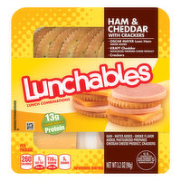 Lunchables Lunch Combinations Ham & Cheddar with Crackers - 3.2 Ounce