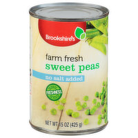 Brookshire's Sweet Peas, Farm Fresh, No Salt Added