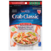TransOcean Imitation Crab, Flake Style - 8 Ounce 