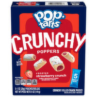 Pop-Tarts Crunchy Poppers, Frosted Strawberry Crunch - 5 Each 