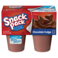 Snack Pack Pudding, Chocolate Fudge, 4 Pack