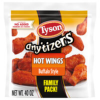 Tyson Hot Wings, Buffalo Style, Family Pack - 40 Ounce 