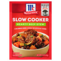 McCormick Slow Cooker, Hearty Beef Stew Seasoning Mix - 1.5 Ounce 