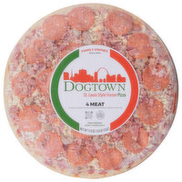 Dogtown Frozen Pizza, 4 Meat, St. Louis Style - 17.5 Ounce 