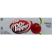 Dr Pepper Soda, Cherry, Diet, 12 Pack