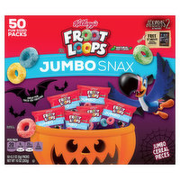 Froot Loops Cereal, Jumbo Snax, 50 Pack - 50 Each 