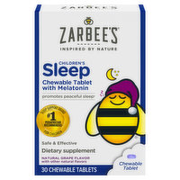 Zarbee's Sleep, Children's, Chewable Tablets, Natural Grape Flavor - 30 Each 