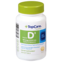 TopCare Vitamin D3, Super Strength, 50 mcg, Softgels - 200 Each 