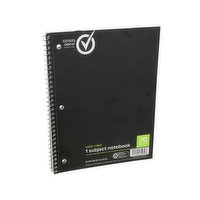 Simply Done Wide Ruled 1 Subject Notebook - 1 Each 