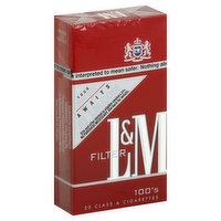 L M Cigarettes, Filter, 100's - 20 Each 