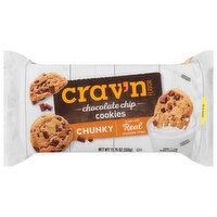 Crav'n Flavor Cookies, Chocolate Chip, Chunky - 11.75 Ounce 