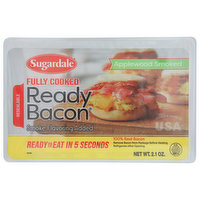 Sugardale Bacon, Ready, Applewood Smoked, Fully Cooked - 2.1 Ounce 