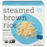 Grain Trust Brown Rice, Steamed - 3 Each 