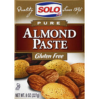 Solo Almond Paste, Pure - 8 Ounce 