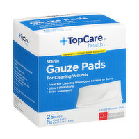 Topcare Sterile Gauze Pads - 25 Each 