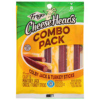 Frigo Cheese & Turkey Sticks, Colby & Monterey Jack, 8 Pack, Combo Pack