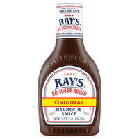 Ray's Barbecue Sauce, No Sugar Added, Original - 18.5 Ounce 