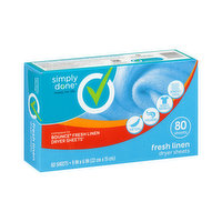 Simply Done Dryer Sheets, Fresh Linen