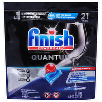 Finish Dishwasher Detergent, Automatic, Quantum, Tabs - 21 Each 