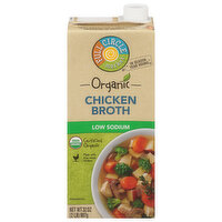 Full Circle Market Broth, Low Sodium, Chicken - 32 Ounce 