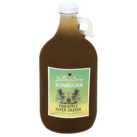 Buddhas Brew Kombucha, Pineapple Super Greens - 67 Ounce 