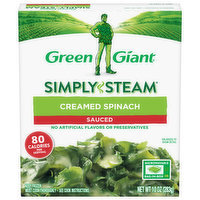 Green Giant Creamed Spinach, Sauced - 10 Ounce 