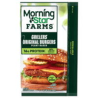 MorningStar Farms Veggie Burgers, Original, Plant Based - 4 Each 