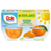 Dole Mandarin Oranges in 100% Fruit Juice - 4 Each 