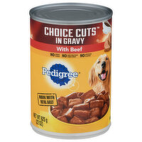 Pedigree Food for Dogs, with Beef, in Gravy - 22 Ounce 
